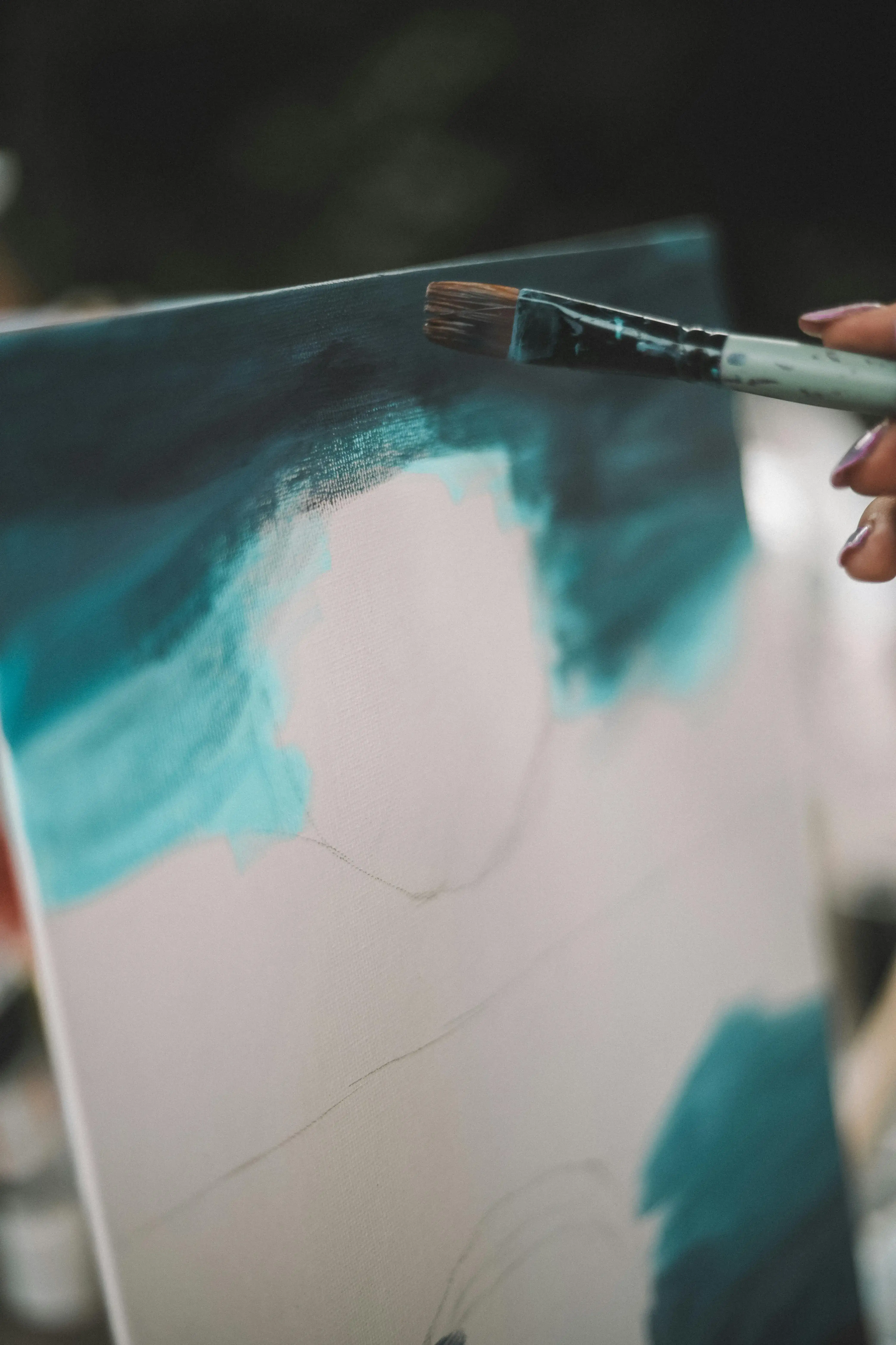 Paint date experience in a cozy art hub at Pennello Studio.